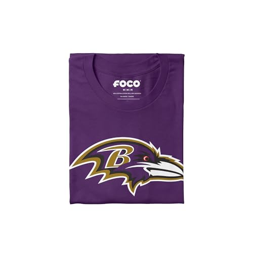 Image of FOCO Men's NFL Team Primary Logo Black Short Sleeve T-Shirt