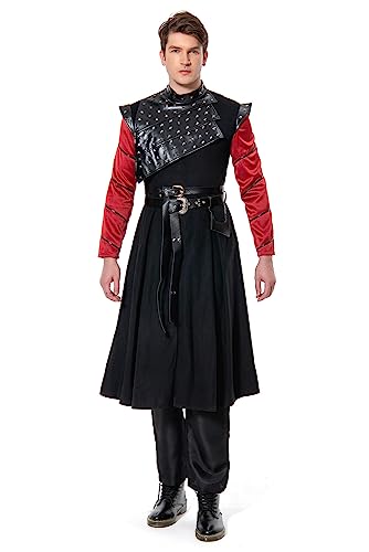 Men's Cosplay Costume Overcoat Windbreaker Warrior Trench Coat Jacket Suit