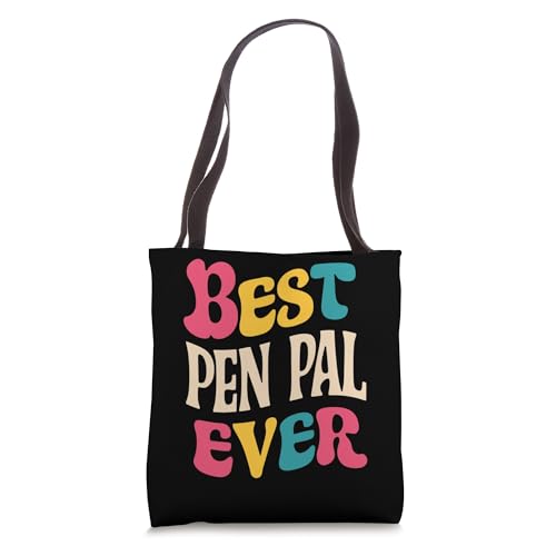 Bolso tote para regalos: 'The Best Pen Pal Ever', ideal para profesores, cumpleaños y festividades miniatura 1