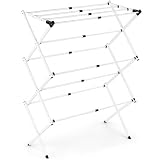 Tendedero plegable vertical extensible aluminio | Tendedero de ropa interior exterior | Ajustable en altura y anchura | Tendedero portátil compacto resistente | Drying rack 4 niveles Espacios pequeños