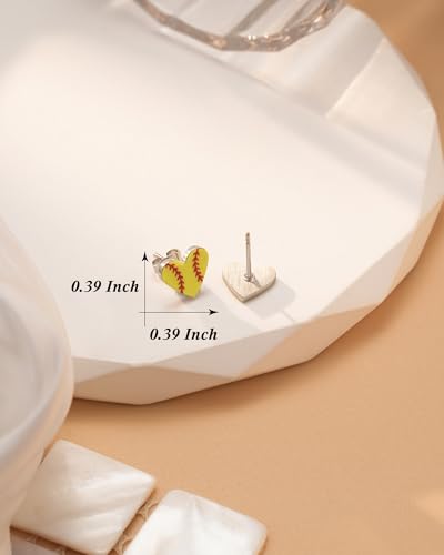 Softball Soccer Earrings Gifts for Girls Women Softball Stuff4