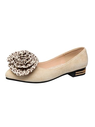 Women's Silver Snake-Print Pointed-Toe Flats – Fashionable PU/Genuine Leather Ballet Shoes with Bow Detail & Gold Accents, Comfortable Flat Heels for Office, Casual & Dressy Outfits