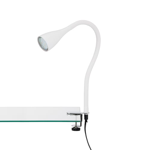 Liseuse flexible LED blanche Briloner 2762-016P luminaire à pince GU10