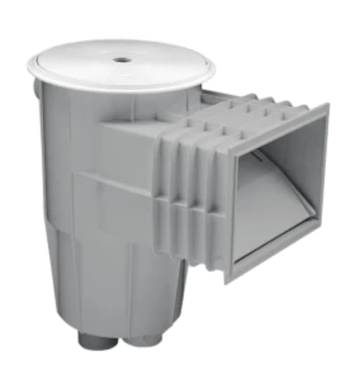 FLUIDRA Skimmers para Piscinas de la Marca Modelo Skimmer 15 L PISC. HORM. con Boca Standard Tapa Circular Gris Claro