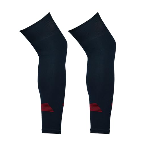 Image of CAPTAIN Nylon Streatchable UV Ray Protection Unisex Leg Sleeves Over The Knee Sports Sleeves