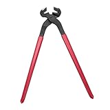 BESPORTBLE 16インチ スチール製蹄鉄プライヤー クランプツール 馬の爪の手入れ用 耐久性 蹄トリマー