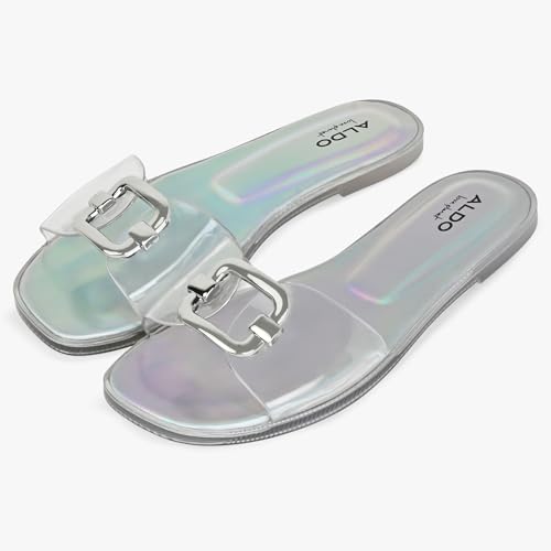 Image of Aldo Jellyicious Women's Transparent Flat Sandals