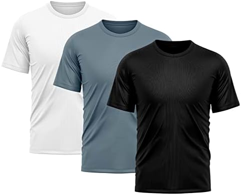 Kit 3 Camisetas Masculina Proteção Solar UV Lisa Treino Camisa