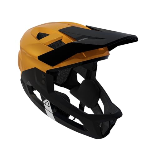 Leatt MTB Enduro 2.0 Helmet - Detachable Full Face & Convertible Mountain Bike Helmet with Removable Chin Bar & Adjustable Visor (Junior XS 50-54cm, Red)