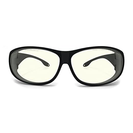 FreeMascot OD 6+ 9000nm-11000nm Wavelength CO2 Laser Safety Glasses for 10.6um CO2, 10600nm Laser Safety Goggles (Black) (Frame Style 4)