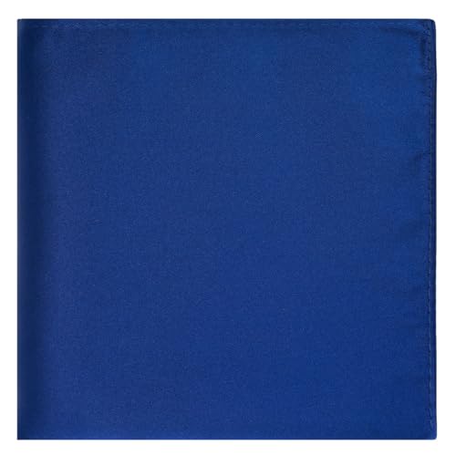 Image of KissTies 6PCS Satin Pocket Square Plain Color Handkerchief Gift Set