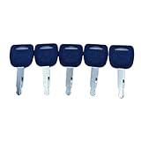 5PCS Replacement Car Keys with Navy Blue Cover, Metal Blade (5)