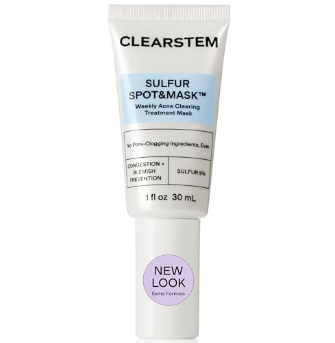 CLEARSTEM SULFUR SPOT&MASK Face Mask for Acne - Sulfur Spot Clean...