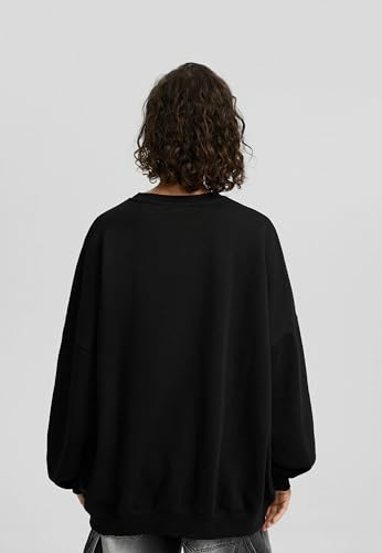 Image of KOTTY Women Full Sleeve Round Neck Oversize Solid Sweatshirt