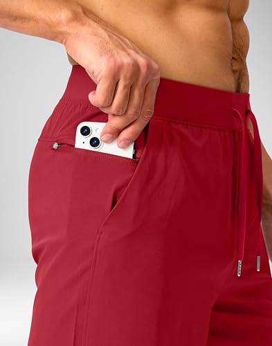 Image of Soothfeel Men's Running Shorts with Zipper Pockets 9 inch / 7 inch / 5 inch Quick Dry Eight Basketball Gym Workout Athletic Shorts