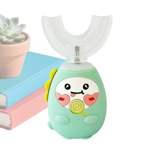 Cepillo de dientes en forma de U para niños, cepillo de dientes eléctrico en forma de U de 3 modos con temporizador, herramienta de limpieza de dientes para niños, para pasar la noche, diario, hogar