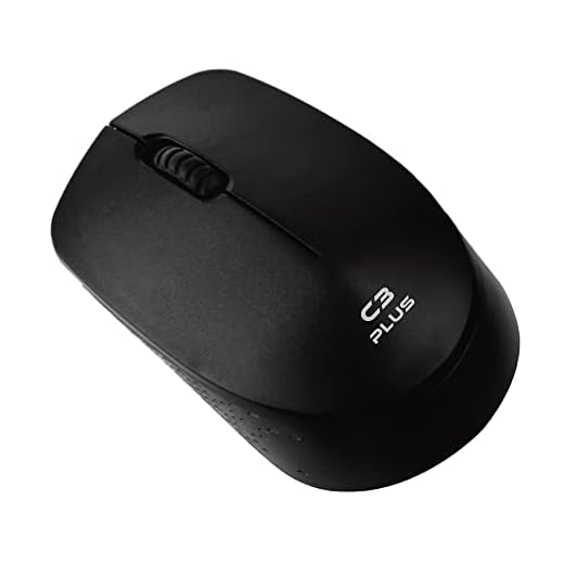 C3Tech Mouse Sem Fio Preto M-W17BK - Wifi 2.4GHz, alcance 12m, Ambidestro, 3 Botões,1200DPI, Windows, MAC OS, LINUX, CHROME OS