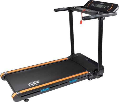 Bodyline Cinta de Correr eléctrica Plegable Golden Eagle, Velocidad máxima de 15 km/h, 15 Niveles de inclinación, Pantalla LCD, Ejercicio en casa, Entrenamiento Cardiovascular
