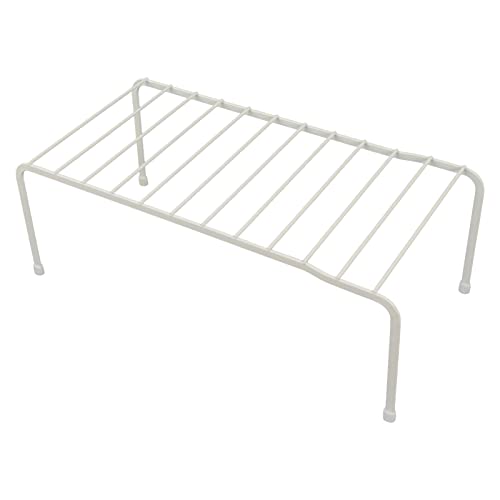 Tissting Estante de Almacenamiento para Gabinete, Estante Organizador de Despensa de Hierro, Estante de Armario Desmontable con Pies Antideslizantes para Cocina, Gabinete, Baño, 2 Uds.