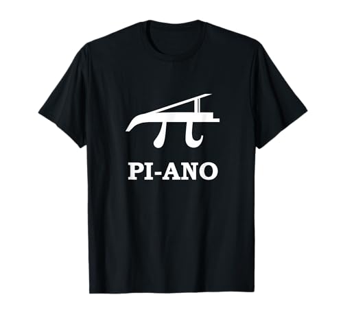 Pi Math Piano Science Teacher Music Geek Gift Idea Scientist T-Shirt