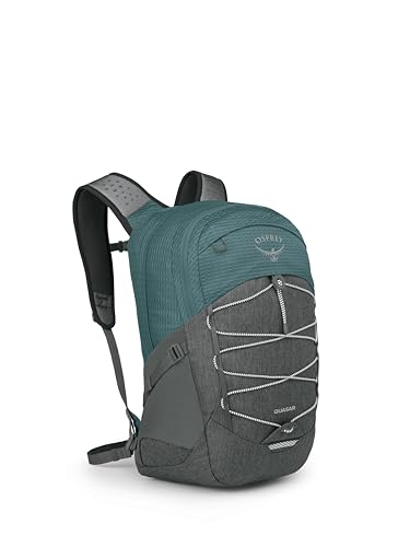 Image of Osprey Quasar 26L Commuter Backpack, Cascade Blue /Coal Grey Heather