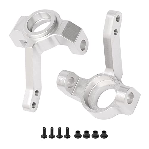 2 Sets Silver Aluminum Alloy Front Knuckle Arm for GPM AXIAL RC Car SCX10 Upgrade Parts