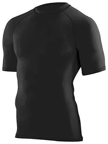 Augusta Sportswear Youth Hyperform Compression Short Sleeve Shirt M Black