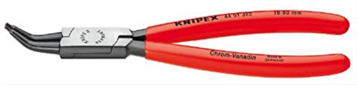 Knipex 4431J12 Internal 45 Degree Angled Retaining Ring Pliers 5.2-Inch, Blue, 5.20