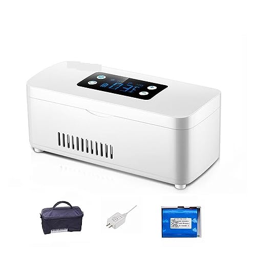 冷蔵庫 インスリン冷蔵庫旅行ポータブル薬収納ミニクーラースマートミュート LCD ディスプレイ大容量ピルケース 車用 家庭用