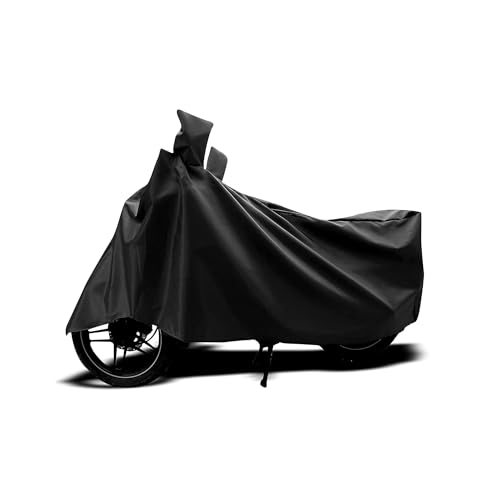 Image of Sulfar Universal Bike Cover UV Protection & Dustproof Bike Body Cover for Two Wheeler Bike Scooter Scooty Activa (Black)