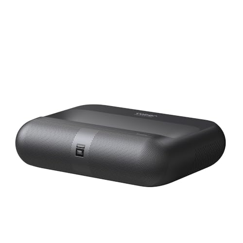 Image of Yaber K300s Ultra Short Throw Projector for Room - Triple RGB Laser Projector 4K Supported, DLP, 1000 ANSI Lumens, Native 1080P, 120 Inch Screen from 48cm, JBL 30W Dolby Audio, Home Cinema, WiFi 6