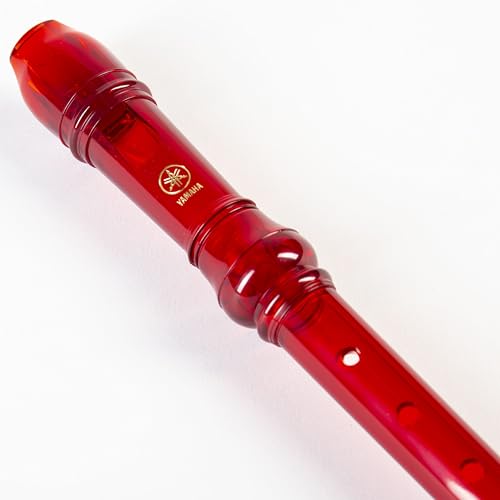 Yamaha Recorder - Soprano Recorder, Baroque fingering, Translucent Red