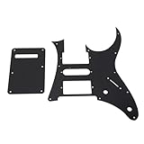 Pickguard pour Guitare électrique, Pickguard pré câblé pour Guitare Ibanez RG250 Style 7 V, Pickguard pré câblé pour Guitare électrique, Plaque à Gratter en Aluminium Humbucker