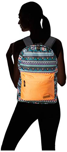 Mochila Casual, Poliester, Feminina, Laranja