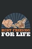  Best Friends for Life Chihuahua Dog Distressed: Lined Journal & Diary for Writing & Notes with Memo Diary Subject Notebooks Planner, 6x9 inches, 120 Page