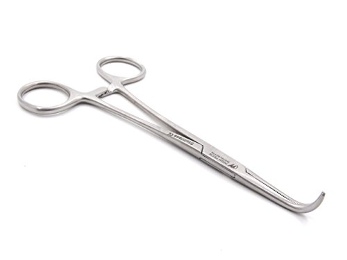 High Tech Instruments MIX-HTI Stainless Steel Right Angle Mixter Hemostat Forceps 6 Inch Fine Point thumb #4