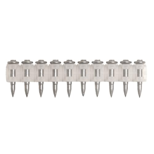 100x Collated Concrete Nails 7/8 Inch (22mm) for Hilti GX 3 (GX3), GX 100, GX 120 Nailer, GX MX Collated Strip, Full Round Head Hardened Steel Pins for Metal Track, Drywall & Concrete