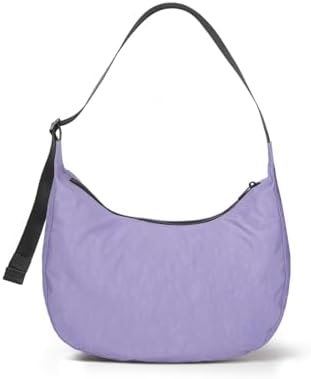 Medium Nylon Crossbody Crescent Bag: Slouchy Style Shoulder Casual with Adjustable Strap