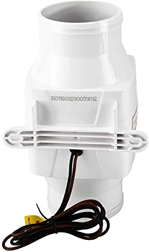Xeternity-Made Dc12V In-Line Marine Blower 130 Cfm Intake:3"(76Mm) Marine Bilge Air Blower White #TOP6
