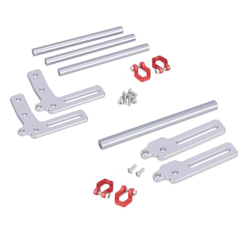 Pare-chocs métal RC pour Axial et TRX4 argenté haute résistance