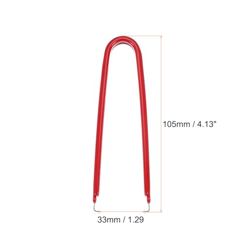 Image of HARFINGTON 3Pcs IC Chip Extractor IC U Shape Puller Stainless Steel with Insulated Vinyl Grip Motherboard Circuit Board Component Puller Chip Extractor for PCB Removal Tool, Red