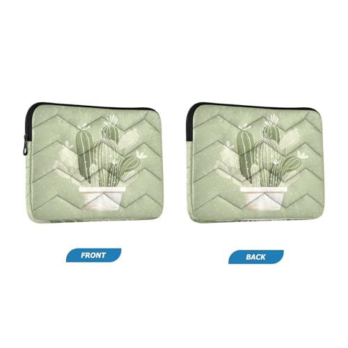 Funda para portátil 13-14 pulgadas impermeable verde cactus miniatura 2
