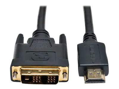 Tripp Lite P566-030 HDMI to DVI Adapter Cable 30 ft (9.1 m), Gold-Plated, 1080p Video Cord, Male/Male, Black, Cloud Care Pre-Configured Bundle Eligible (10 Pack)