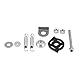 Motorrad Vollauspuffanlage Edelstahl Auspuff 51mm, Keenso Motorrad Auspuff Mittleres Verbindungsrohr für Z750 2007-2012 Auspuffanlagen-Modifikationen