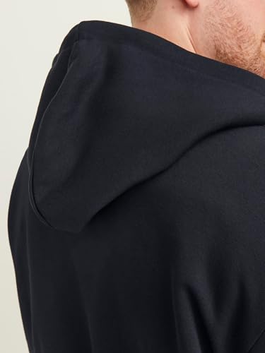 JACK & JONES Herren Jjebasic Zip Hood Noos Ps Cardigan Sweater, Schwarz, 4XL EU – Ansicht 6
