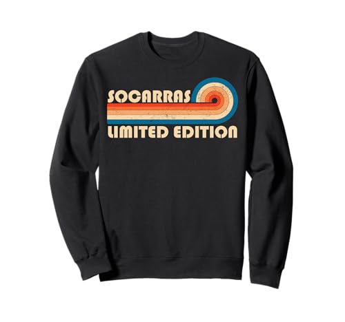 SOCARRAS Surname Retro Vintage 80s 90s Birthday Reunion Sudadera