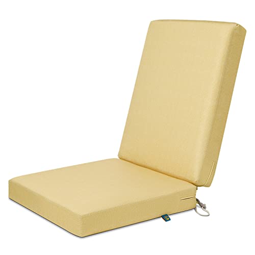 Duck Covers Weekend Water-Resistant Outdoor Dining Chair Cushions, 44 x