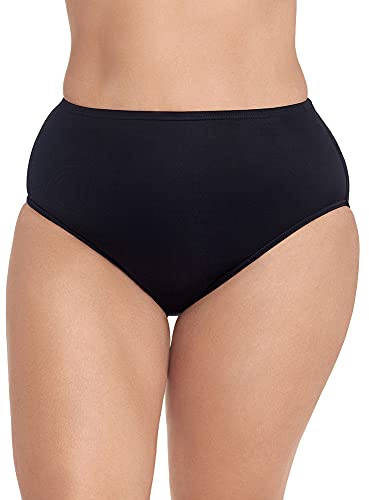 Miraclesuit Women's Plus Size Swimwear Basic Swim Brief Tummy Control High Waist Bathing Suit Bottom