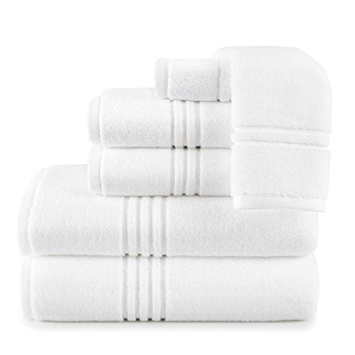 Peacock Alley Chelsea Towels - Luxury Towels With Zero Twist Technology - 100% Long Staple Cotton Fluffy Lightweight Towels - Bath Sheet (White) #TOP5