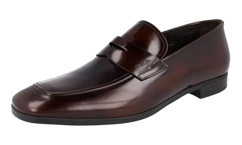 Prada Herren Braun Leder Loafer 2DC061 41.5 EU/UK 7.5